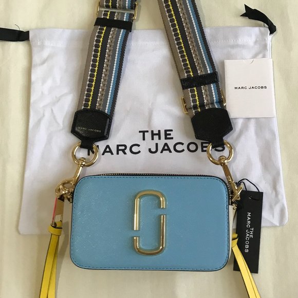 Marc Jacobs Handbags - Marc Jacobs Snapshot Tricolor Leather Camera Bag Blue